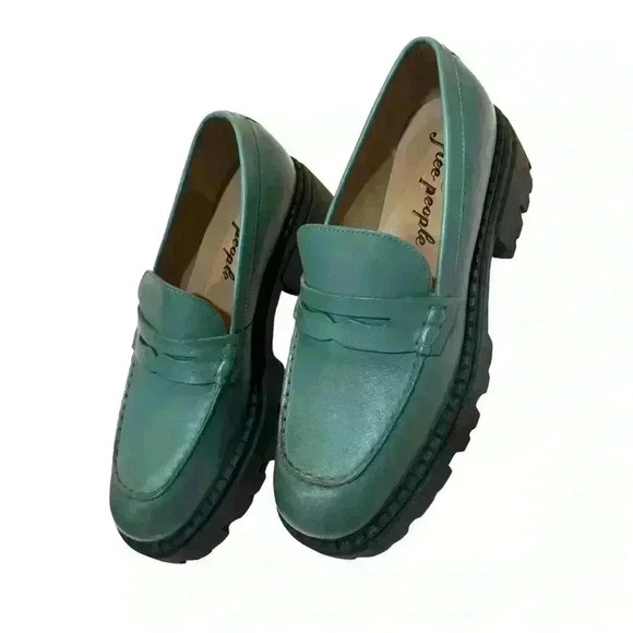 Free People Lyra Lug Sole Loafers Women EU 39.5 US 9-9.5 - Picture 10 of 14